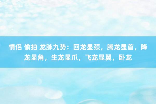 情侣 偷拍 龙脉九势：回龙显颈，腾龙显首，降龙显角，生龙显爪，飞龙显翼，卧龙