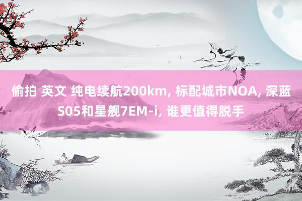 偷拍 英文 纯电续航200km， 标配城市NOA， 深蓝S05和星舰7EM-i， 谁更值得脱手