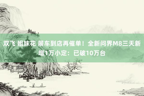 双飞 姐妹花 展车到店再催单！全新问界M8三天新增1万小定：已破10万台